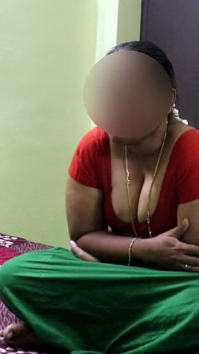 Desi Aunty After Fucking Resting & Eating Snacks & Icecream Spill Sucked on Breast