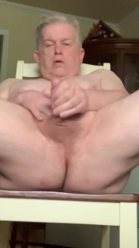 Captivating moment from "Pervy daddy exposing everything and masturbating"