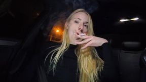 Smoking in car after a long day MP4