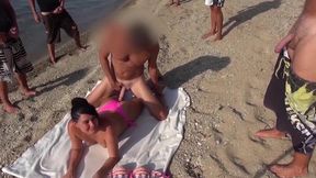 Dirty Beach Bash: Public Gangbang at Banana Beach with Money Shot Guarantee