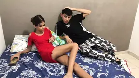 Naughty&#x1F608; Brown Skin Step-Sister Bangs Step-Bro Brothel Bound Booty Shocker