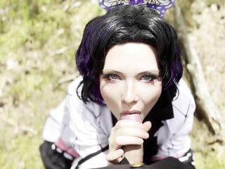 Hawt Shinobu Cosplay: Demon Hunter drops all inhibitions in the forest!