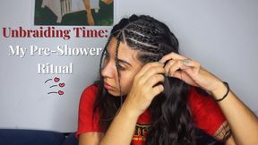 Unbraiding Time: My Pre-Shower Ritual