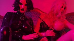 Rubber And Ava FetishArt Give Perv A Latex Foot Job 2