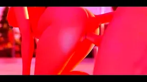Busty Anime Babe Gives Hot Blowjob After Steaming Shower Fun