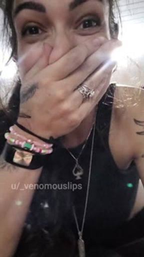 I almost got caught flashing my tits at the gym