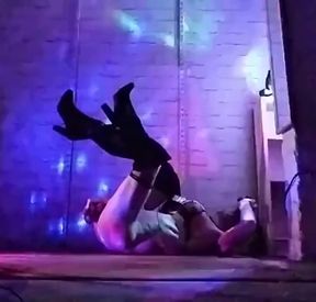 Stuffing myself with my two black fleshy dildos ... I'm such a slut!!!