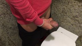 Risky Public Toilet Jerk off Twink