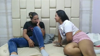 playing the bottle and licking our pussies part 1