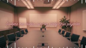 Your boss tries sex toys on you in public - english audio femdom