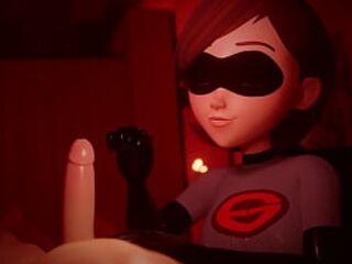 Helen Parr Jerks You Off