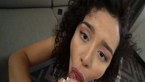”Stepsister sucking her stepbrothers shaft so that she will not obey the rules”