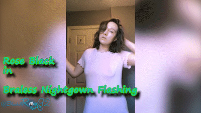 Braless Nightgown Flashing