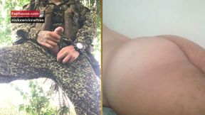 Young Soldier Cums for Me Live