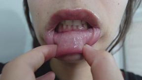 mouth fetish dice tongue and teeth fetish I play with them
