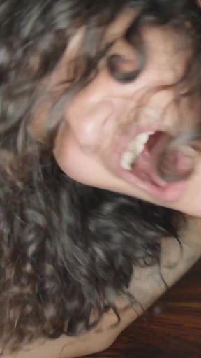 Brunette Venus Afrodita craves deep rear destruction and warm cum on her tongue   Clip 2