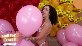 Irresistible Destruction: Beatriz's Balloon Popping Seduction