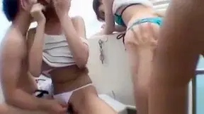 Outdoor JAV Orgies - Hot Japanese Group Fucking Action