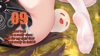 You have a date with Hu Tao's feet(femdom, feet, joi, edging, humiliation)