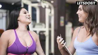 Influencer and Friend Take Turns Riding a Fan's Thick Cock in Anal Threesome