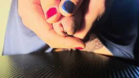 So Much Cum I Couldn't Hold It in - Who's Going to Lick It?
