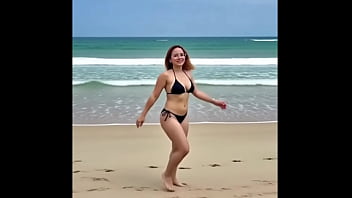 Uma ruiva na praia