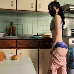 Sexy maid gets fucked by her boss&amp;#039;s step son in her work kitchen