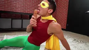 Catman Rims Boy 18+ Wonder in Kinky Gay Cosplay Anal Scene