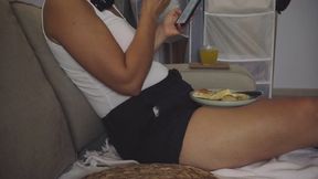 Eating on the couch part 2 (ASMR)