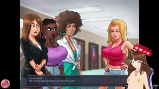 Watching my stepmom rubbing her tits (Bathroom) - Jazziuu - Gameplay