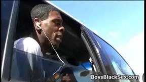 Poor white guy sucking black cocks to buy new tires 09