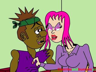 Laughable Animation About a Stud Getting interrogated by 2 Hot Female Cops