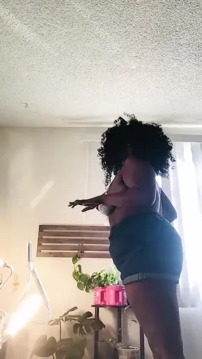 Hairy and Saggy BBW's Big Natural Tits Dance and Sniff