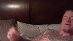 Tattooed American Traten Plays with His Dick