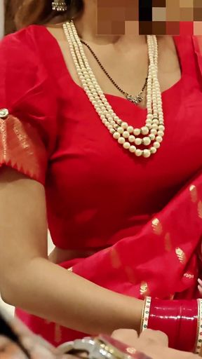 Desi Indian Newly Married Bhabhi Can't Control Her Emotions and Convinced Him to Sex with His Own Bhabhi.