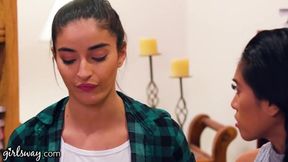 GIRLSWAY Hot Girl Emily Willis Tries Something New With Her Friend