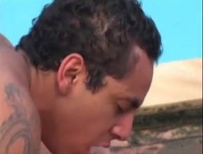 Tranny fuck on pool
