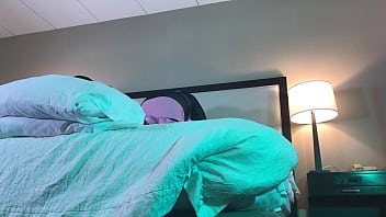 TS in Chastity Fucked Reverse Cowgirl Raw