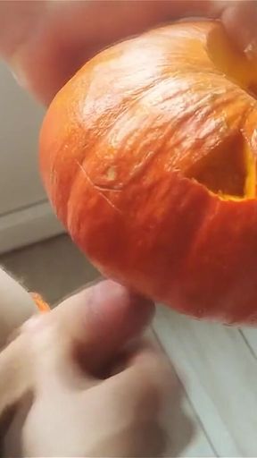 French Twink Fuck a Pumpkin Best Vegetable to Fuck (halloween Video)