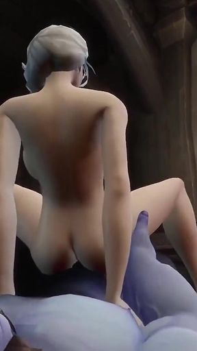 Blonde Witch Take Big Blue Dick - Warcraft Parody