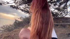Artemisia Love Sexy Outdoor in Nature Showing Her Perfect Body