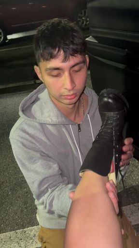 Latina-style foot domination