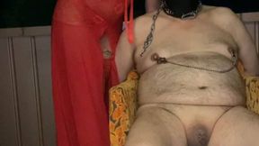 Mistress Red Devil Small Penis Outdoor punishment Mp4