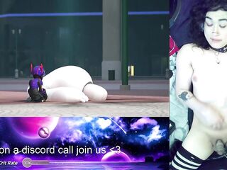 Realm hearts three Cute Trans Catgirl Gamer Succubus Streams Games During the time that Viewers Control her Sextoy