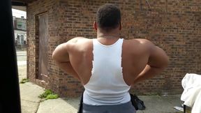 Big Bulging Biceps On Display