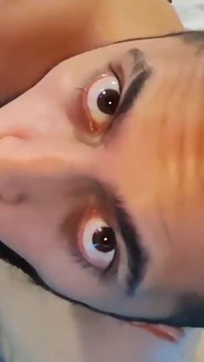 Sucking Fabian Madrid's tasty uncut cock until he cums and fills my mouth