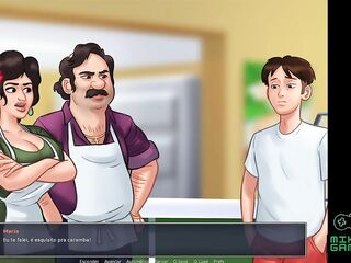 2D Porn Game, Summertime Saga clip 133 - Boss watched the Woman take Dong