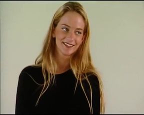 Classy Babe From Germany Got Her Perfect Outfit off but Lingerie Stays