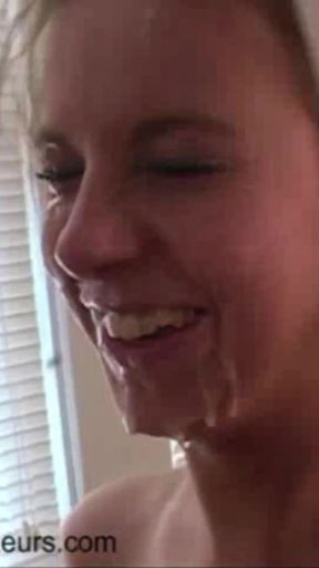 Desperate Amateurs Bree Barrett and Manta suck big white cock   Clip 1