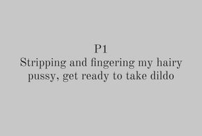 p1 - play with hairy pussy